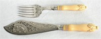 Victorian Silver & Silver Plate Fish Servers