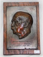 Henry Briggs FRCS Nurse Midwifery Bronze Plaque