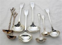 Good Antique Collection of Silver Plate Ladles