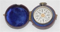 Victorian Nautical Leather Cased Compass