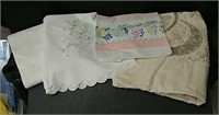 Selection of Seven Vintage Linen Items