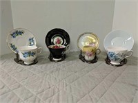 Lot of 4 Cups & Saucers