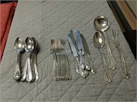 Part Set of  30 Vintage Silver Plate Flatware