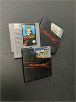 Three Vintage Nintendo Games