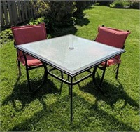 Outdoor patio table and 2 chairs