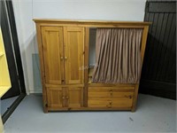 Wooden pine cabinet