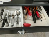 Drawer lot of Cutlery and Serving Utensils