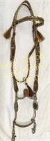Horse Hair Headstall With Silver Fleming Bit