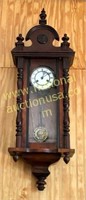 Victorian Walnut Wall Clock