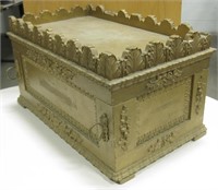 Brass & Wood Ark of the Covenant Foliated Chest