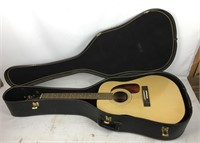 Vintage Harmony Acoustic Guitar with Case