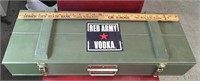Like New Wooden Crate of Red Army Vodka