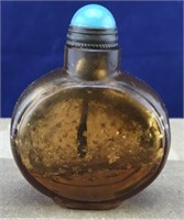 Clear-ish Brown Snuff Bottle