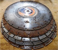 Five 14" Used Concrete Saw Blades