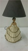 Victorian porcelain lady lamp