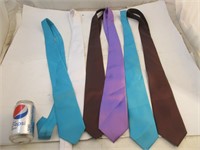 5 cravates en polyester Neuf