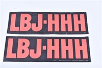 LBJ HHH Bumper Sticker