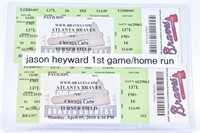 Jason Heyward 1st Game Home Run Game Ticket