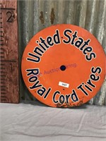 United States Royal Cord Tires tin sign