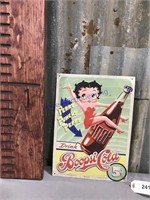 Betty Boop Drink Boopsi Cola tin sign