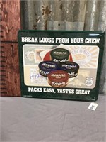 Skoal--Break Loose From Your Chew tin sign