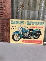 Harley-Davidson Hydra-Glide tin sign