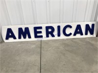 American plastic sign