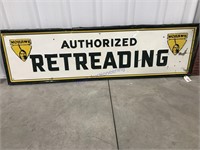 Mohawk Authorized Retreading tin sign