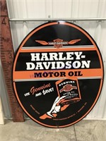 Harley-Davidson Motor oil oval sign