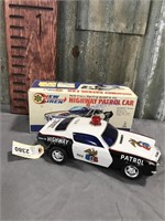 Highway Patrol car, battery operated, in box
