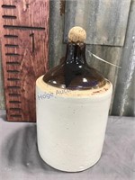 One gallon crock jug, brown top