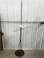 Lightning rod w/ plastic bulb, 73 inches tall
