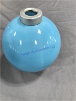 Blue lightning rod bulb w/ metal collars