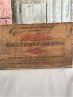 Western Ammunition wood box