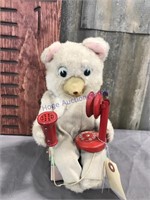 Teddy with phone battery powered toy