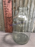 Glass jar, 18 inches tall
