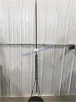 Lightning rod w/ plastic bulb, 76 inches tall