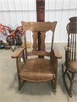 Oak rocking chair