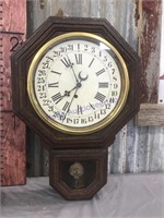 Wind-up Wood wall clock