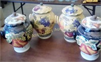 Choice on 4 cookie jars -Casa Vero and painted