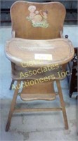 Antique high chair