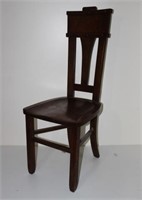 ANTIQUE SOLID OAK DINING CHAIR