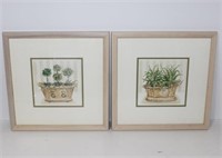 (2) C. WINTERLE OLSON, FRAMED ART PRINTS