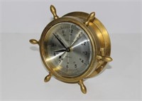 SHIP'S TIME, SOLID BRASS NAUTICAL CLOCK
