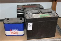 THREE BATTERIES (FOR RECYCLING)