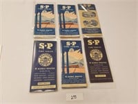 Selection of 6 Vintage Southern Pacific RR Time Ta
