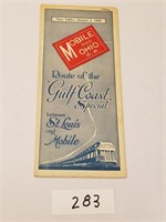 Rare Vintage Mobile & Ohio RR Time Tables from 193