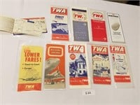 Selection of 10 Vintage TWA Related Items