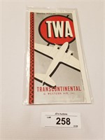 Rare Vintage 1938 TWA Time Tables-Excellent