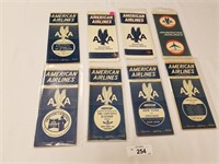 Selection of 8 American Airlines Time Tables-1956
